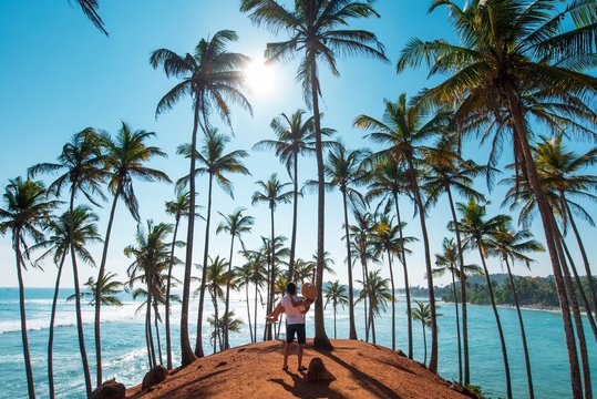 Mirissa Palm Trees Beach Cover